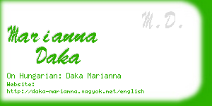 marianna daka business card